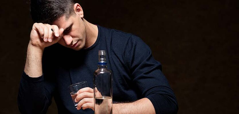 a man drinks alcohol, how to get out picture 1